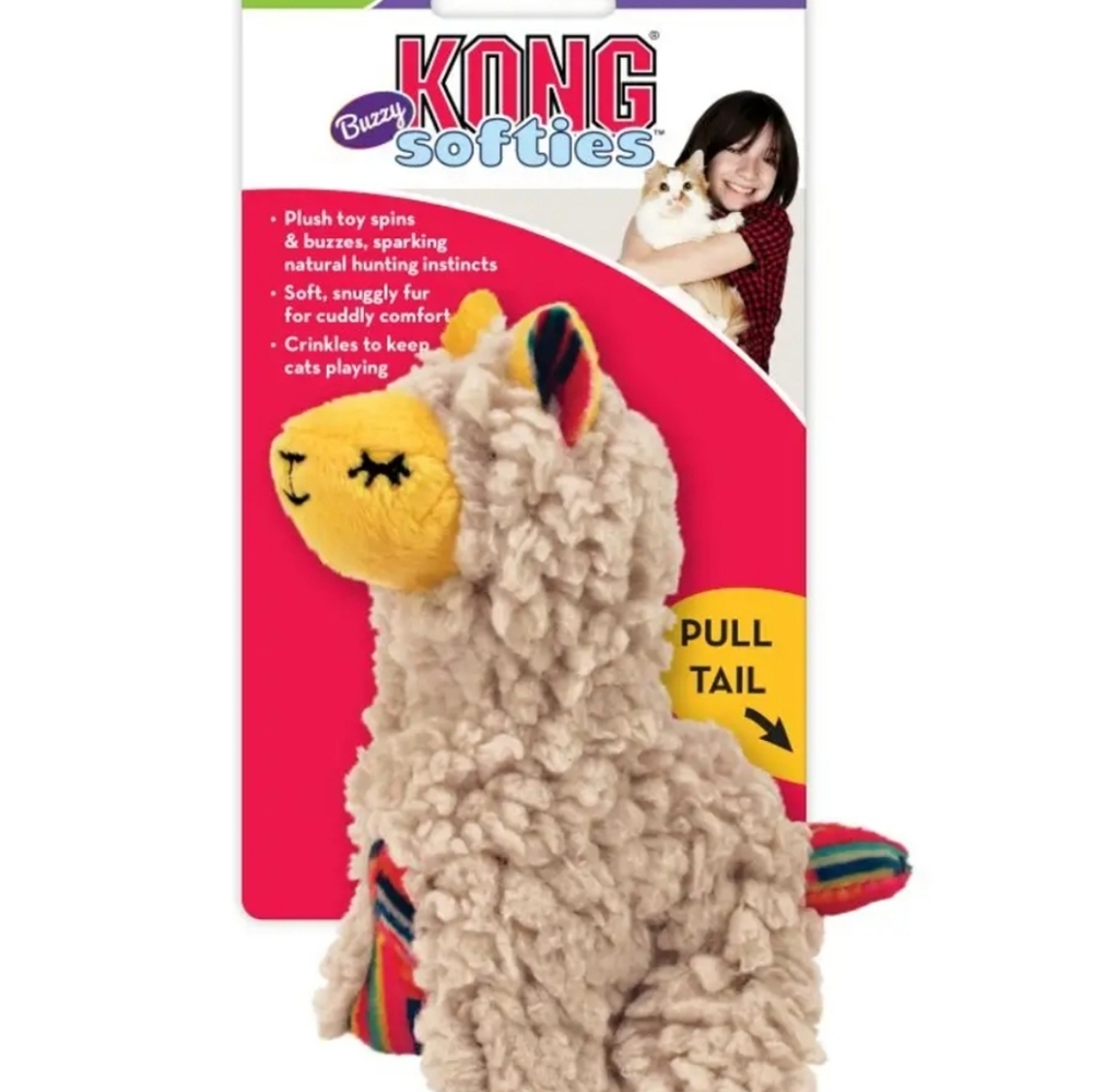 Softies Buzzy Llama Cat Toy